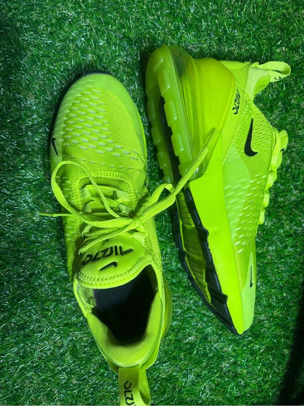 Nike Kids' Air Max 270 Neon Yellow/Black Sneakers